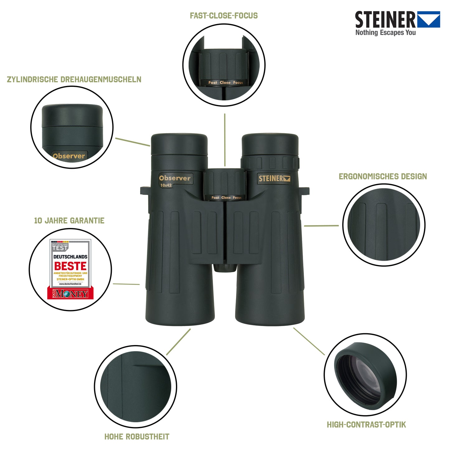 STEINER BINO OBSERVER 10X42