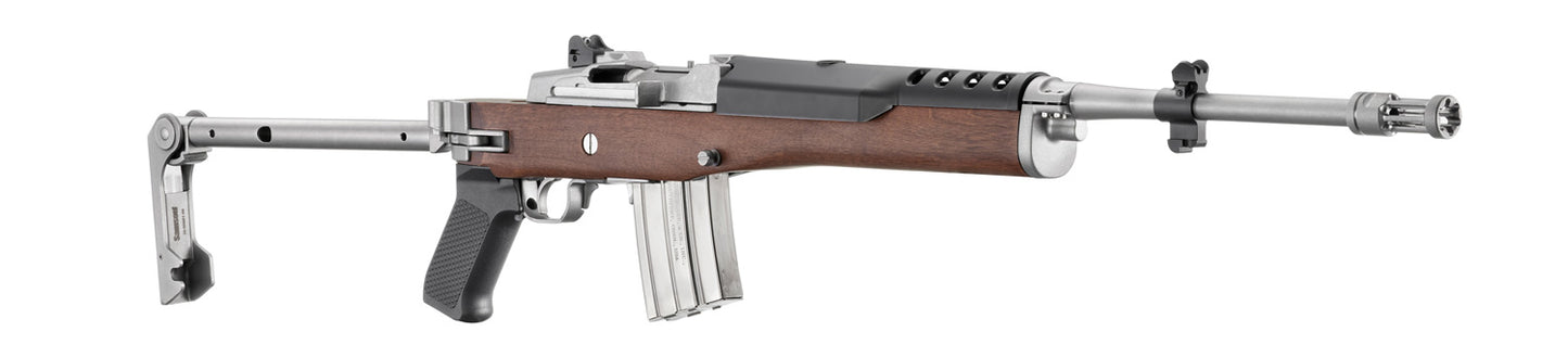 RIFLE RUGER 5.56X45 MINI-14 STAINLESS W/FOLDING STOCK