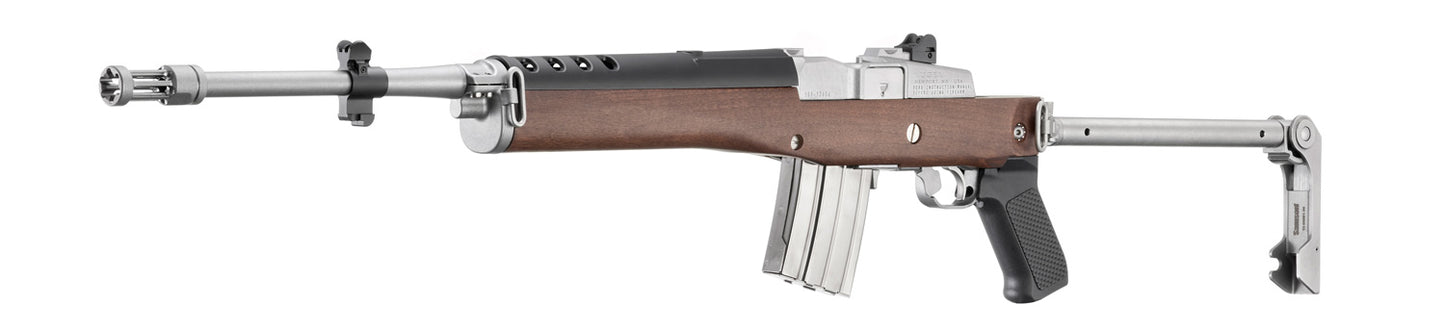 RIFLE RUGER 5.56X45 MINI-14 STAINLESS W/FOLDING STOCK