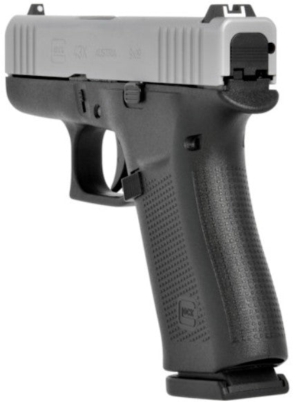 GLOCK 43X SLIM SILVER SLIDE 9MM PAR