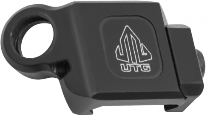 UTG LOW-PRO PICATINNY MOUNT ANGLED QD SLING ADPT