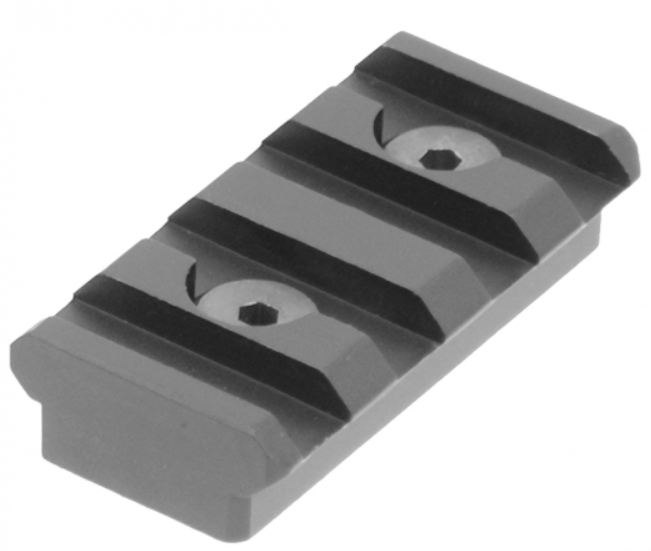 UTG PRO 4-SLOT KEYMOD PICATINNY RAIL SECTION BLACK