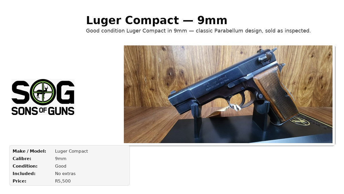 Luger Compact — 9mm