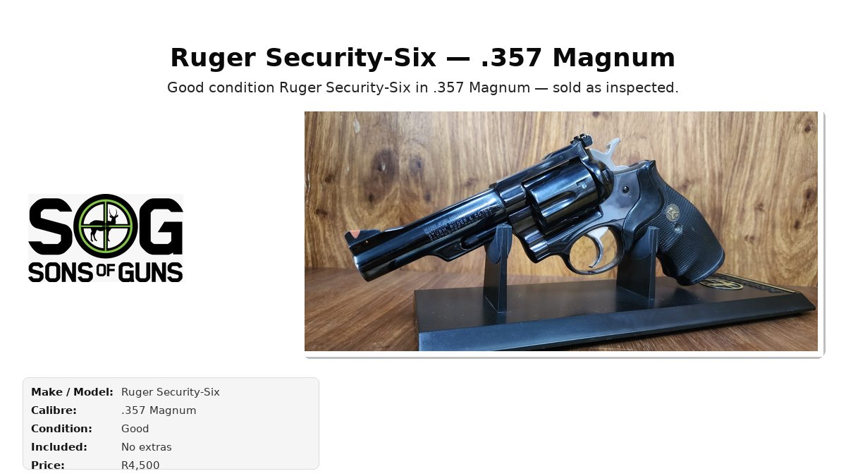 Ruger Security-Six — .357 Magnum