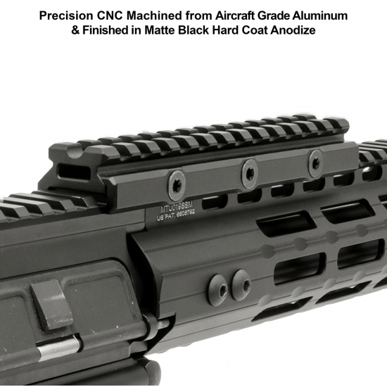 UTG SUPER SLIM RISER MOUNT 0,5''HEIGHT, 13 SLOTS