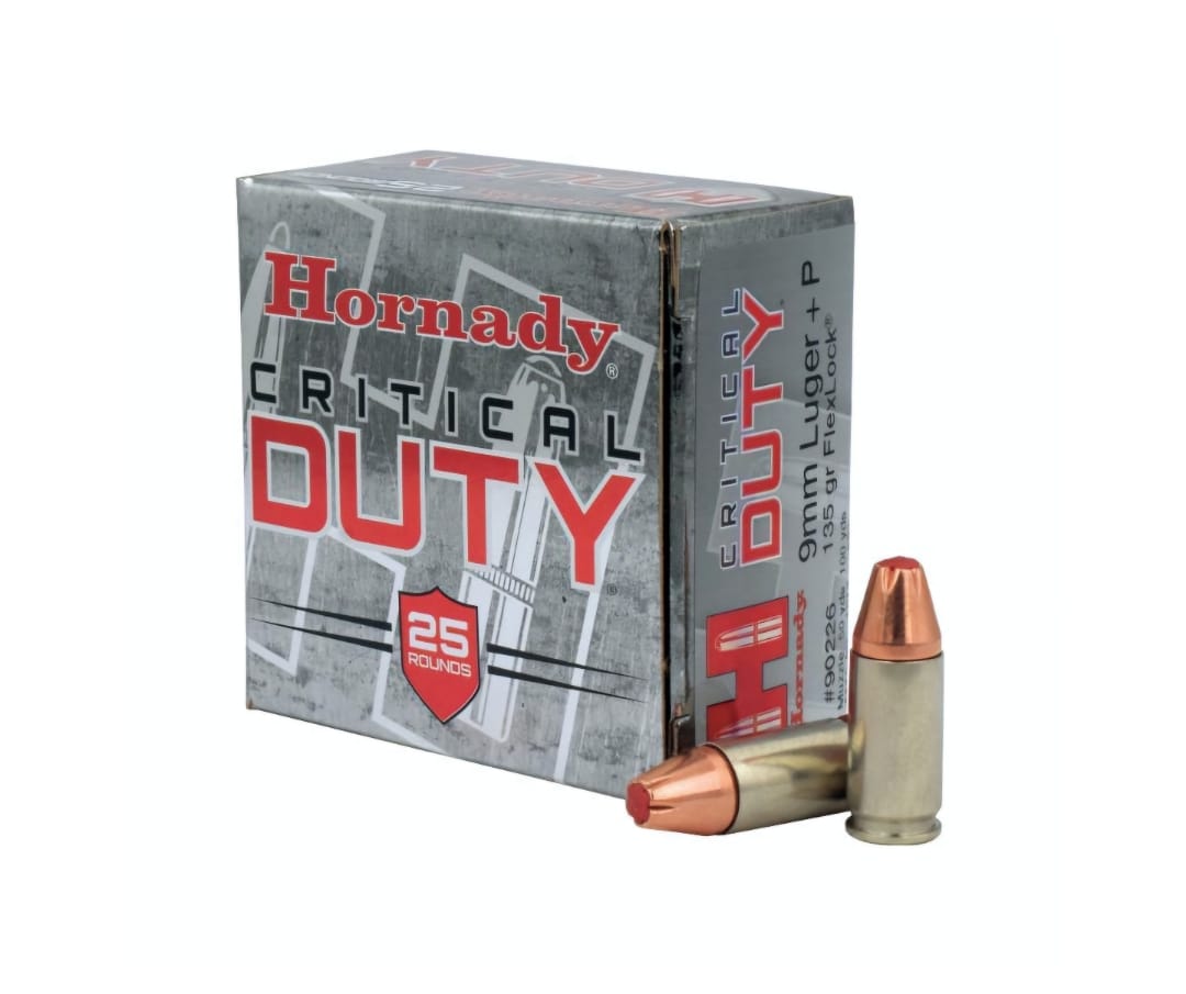AMMO 9MM 124GR HORNADY FLEXLOCK CRITICAL DUTY (25)