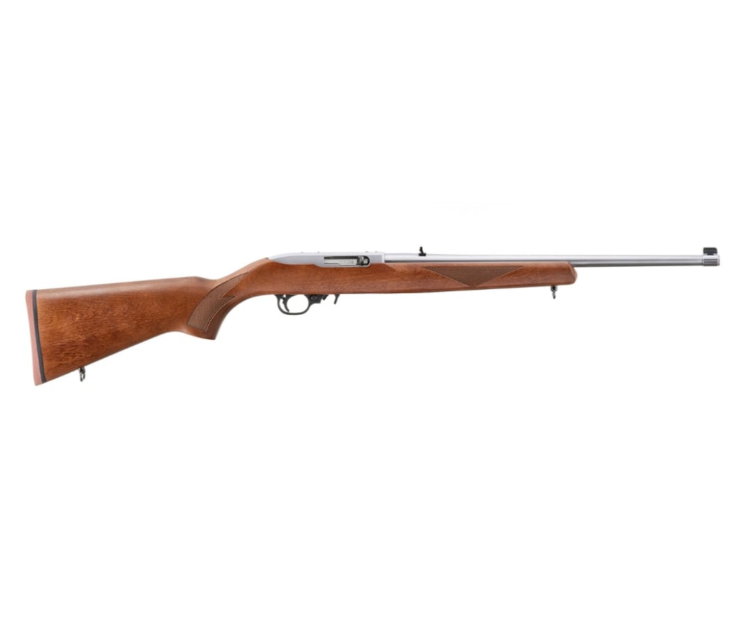 RIFLE RUGER 22LR 10/22 SPORTER STAINLESS HARDWOOD