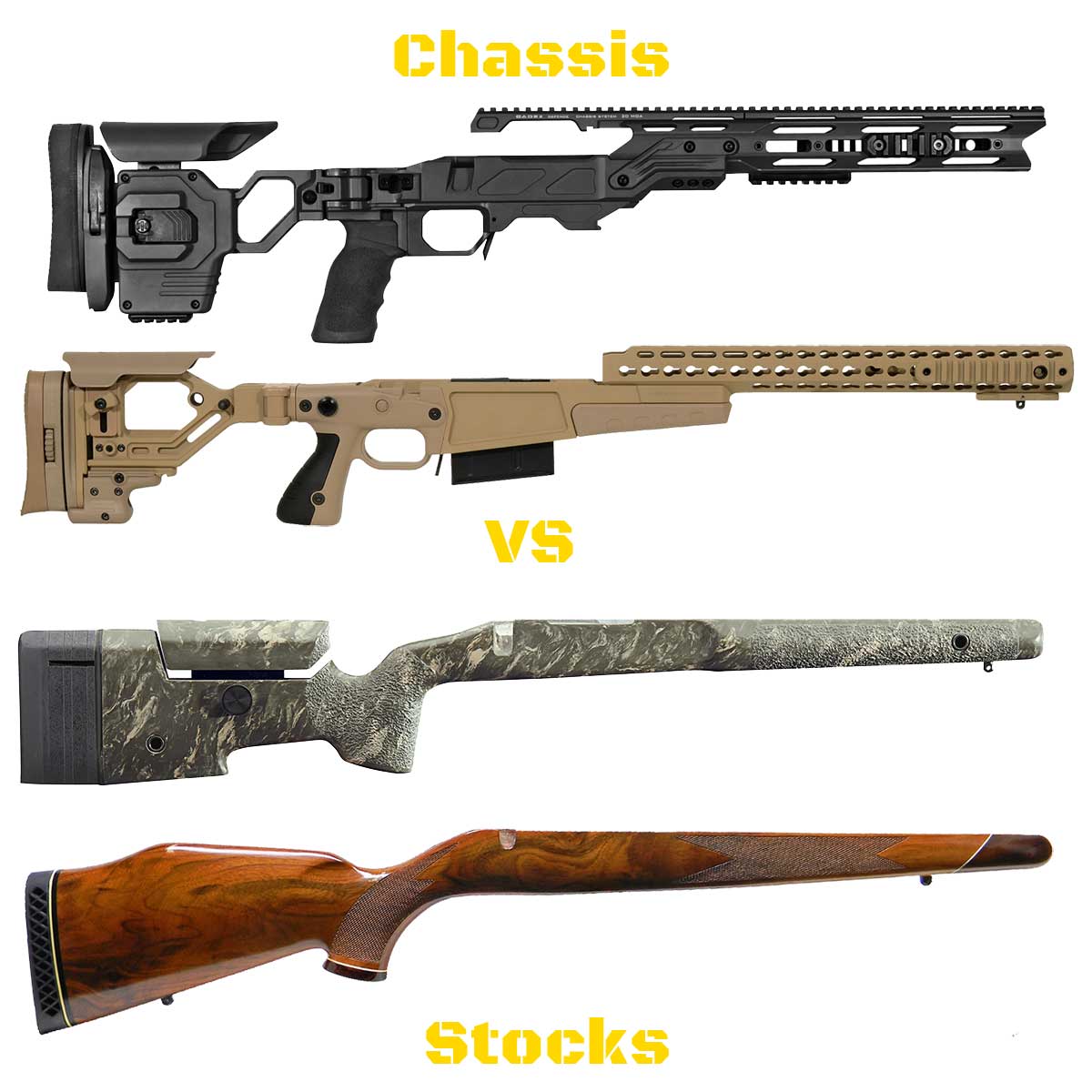 Stocks & Chassis – Sons Of Guns