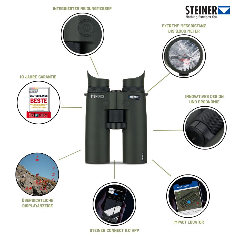 STEINER BINO OBSERVER 10X42 LRF