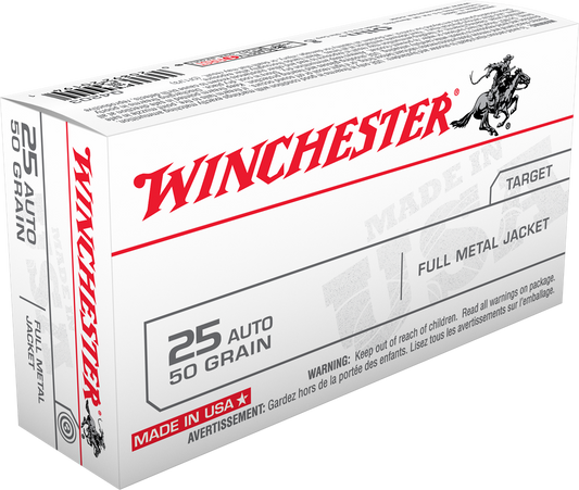 WINCHESTER AMMO 6.35MM 50GR FMJ (50)