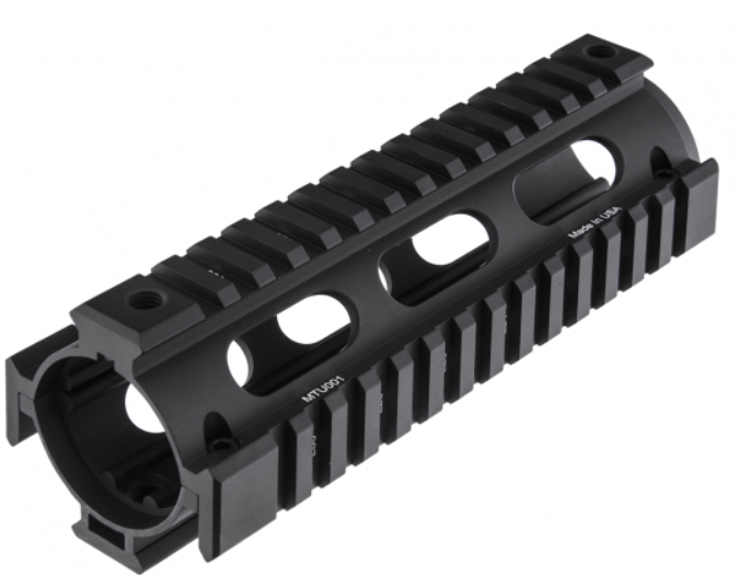 AR15 CARBINE LENGTH DROP-IN QUAD RAIL SYSTEM BLACK