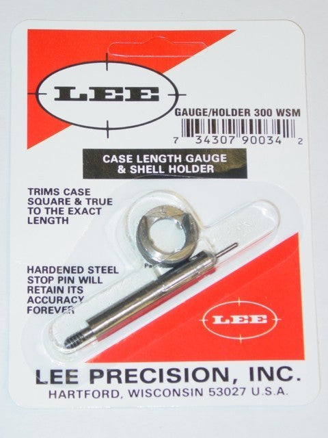 LEE CASE LENGHT GAUGE & SHELL HOLDER