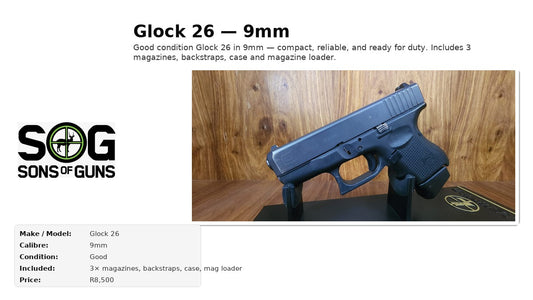 Glock 26 — 9mm