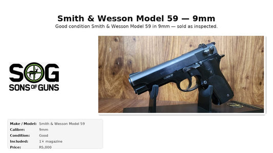 Smith & Wesson Model 59 — 9mm