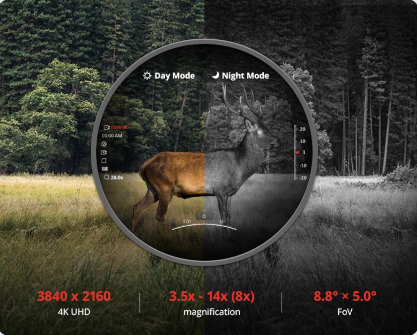 SCOPE HIKMICRO ALPEX 4K A50EL DAY/NIGHT LRF
